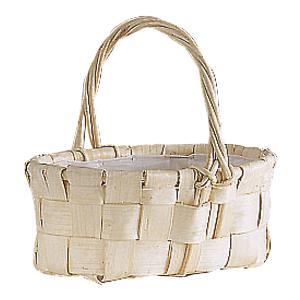 Photo FCP1790P : Wooden basket with handle