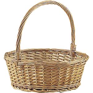 Photo FEN1020 : Buff split willow flower basket with handle