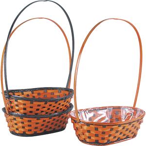 Photo FHA1010P : Bamboo halloween basket with handle