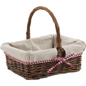 Photo FPA1560J : Unpeeled willow basket with handle
