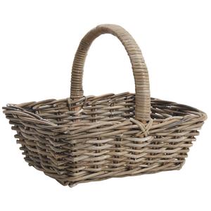 Photo FPA1590 : Grey pulut rattan basket with handle