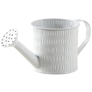 Photo GAR1540 : White lacquered metal mini watering can