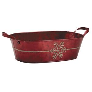 Photo GCO2900 : Red lacquered zinc basket