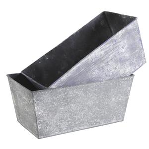 Photo GCO3200 : Rectangular patinated metal basket