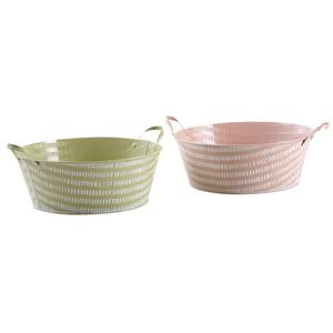 Photo GCO3632 : Round metal basket with 2 metal handles