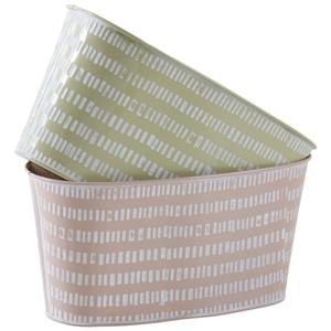 Photo GCO3640 : Oval lacquered metal basket