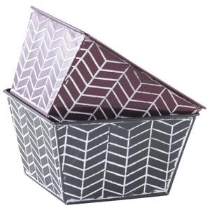 Photo GCO3660 : Square metal basket in 2 assorted colors