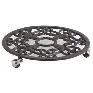 Photo GDI1220 : Cast iron pot holder with wheels