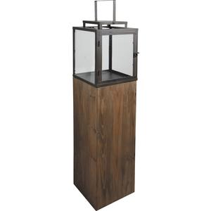 Photo GLA1110V : Metal and wood lantern