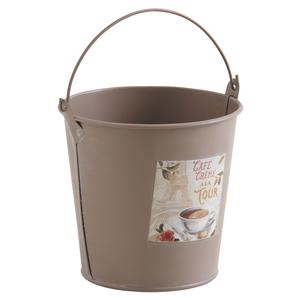 Photo GSE1510 : Lacquered metal bucket Café crème