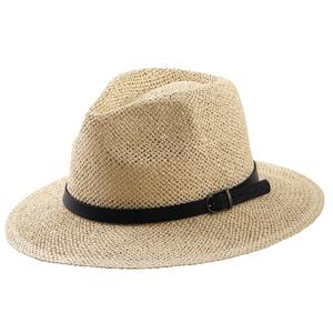 Photo JCH1640 : Rope and simili leather man hat Havana