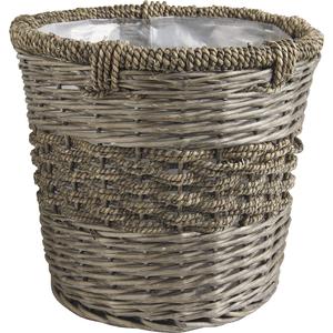 Photo JCP290SP : Grey willow and rope pot cover