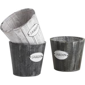 Photo JCP3211P : Cache-pot en bois