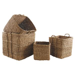 Photo JCP365S : Square natural seagrass pot covers