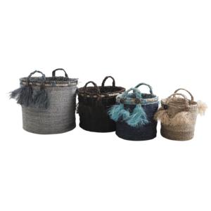 Photo JCP372S : Cache-pot ronds en sisal