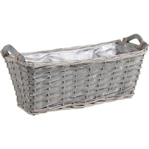 Photo JJA1861P : Jardinière en éclisse et bois gris