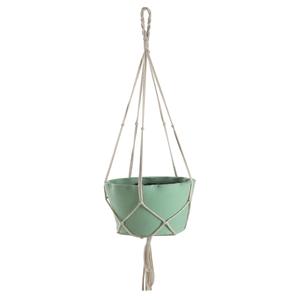 Photo JMA1170 : Green ceramic plant hanger