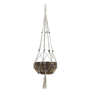 Photo JMA1210 : White jute macramé plant hanger