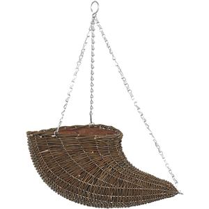 Photo JSU1180P : Unpeeled willow hanging basket