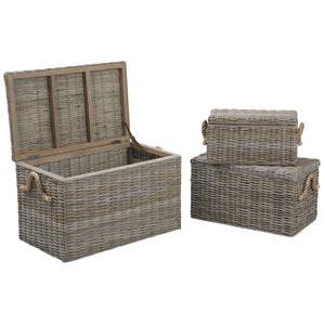 Photo KMA198S : Grey pulut rattan trunks