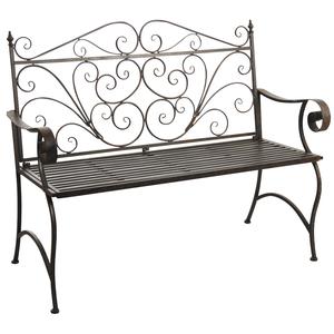 Photo MBC1320 : Vintage metal folding garden bench