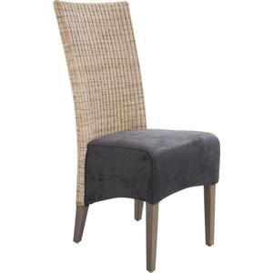 Photo MCH1350C : Rattan and teak dining chair