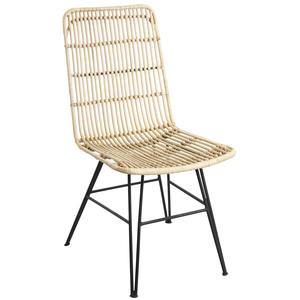 Photo MCH1540 : Natural rattan and metal chair