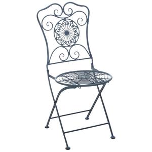 Photo MCT1200 : Blue metal folding chair