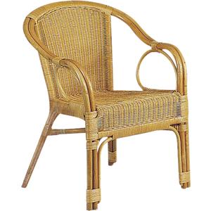 Photo MFA1260 : Fauteuil en moelle de rotin