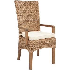 Photo MFA1470C : Fauteuil en abaca et teck Udine