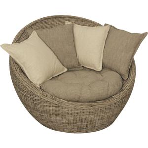 Photo MFA2100C : Grey pulut rattan armchair