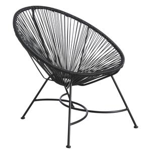 Photo MFA2470 : Black synthetic resin armchair