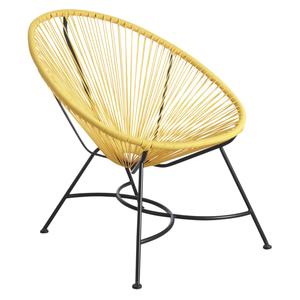 Photo MFA2480 : Fauteuil en polyrésine jaune