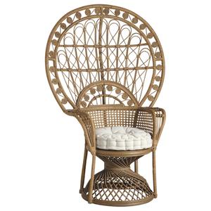 Photo MFA2490C : Rattan peacock armchair