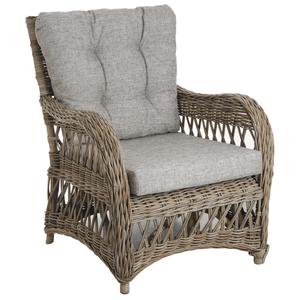 Photo MFA2590C : Grey pulut rattan armchair