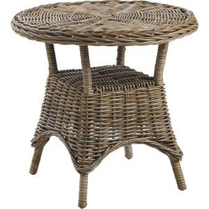 Photo MTA1620 : Round grey pulut rattan table