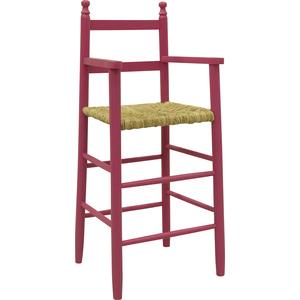 Photo NCH1110 : Pink lacquered beechwood highchair