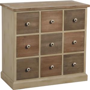 Photo NCM2510 : Pinewood chest with 9 drawers