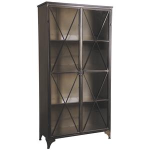 Photo NCM3160V : Metal and glass cupboard