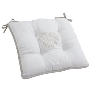 Photo NCO1790 : Coussin de chaise en lin et coton