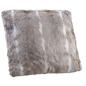 Photo NCO1830C : Beige faux fur cushion