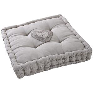 Photo NCO2300 : Square cushion with heart and dots designs