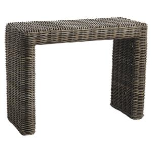 Photo NCS1140 : Grey pulut rattan console table