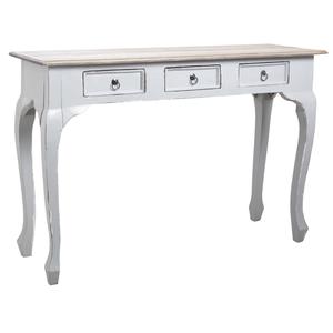 Photo NCS1200 : Antique grey wood table console 3 drawers