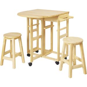 Photo NDE101S : Rubberwood dining set