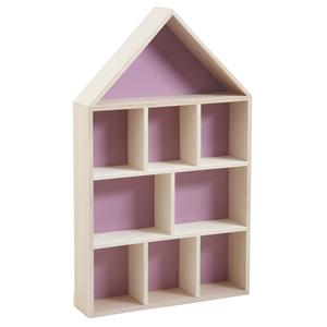 Photo NEM1260 : House-shaped wall shelf 9 compartments