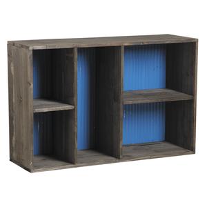 Photo NET2070 : Wood and zinc shelf