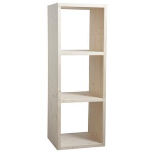 Photo NET2113 : Natural spruce wood cabinet 3 shelves