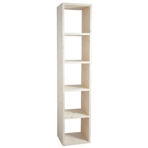 Photo NET2115 : Natural spruce wood cabinet 5 shelves