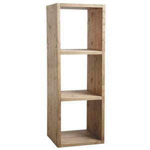 Photo NET2123 : Waxed spruce wood cabinet 3 shelves